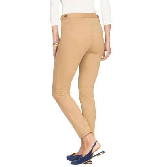 Talbots Green Lexington Ponte Knit Skinny Ankle Pants - Picture 12 of 12